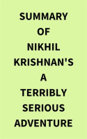 Summary_of_Nikhil_Krishnan_s_A_Terribly_Serious_Adventure